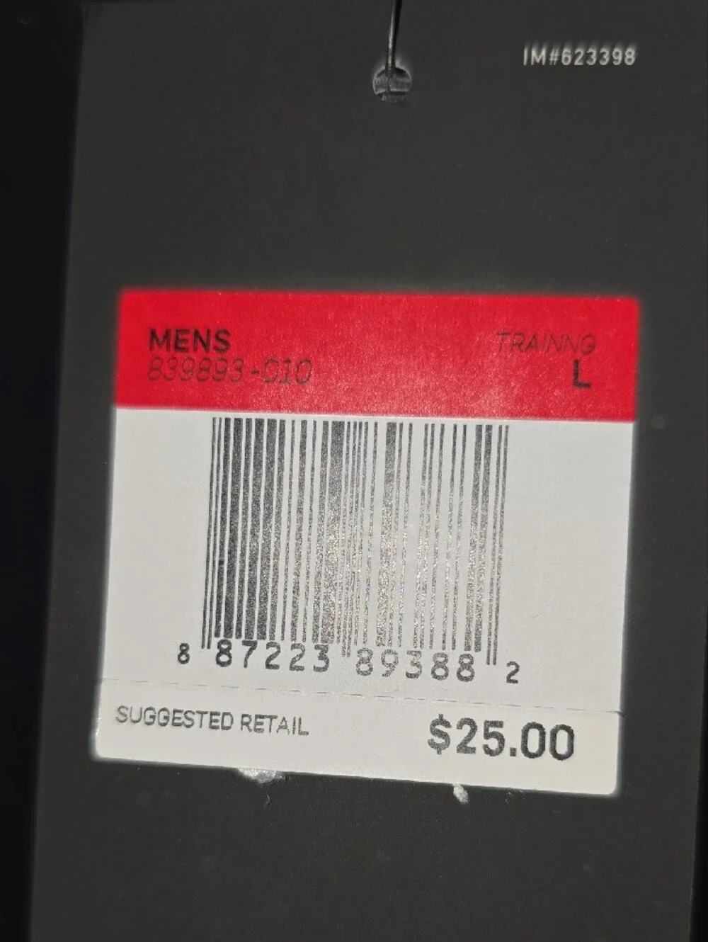 Nike Black Short Sleeve Tee with Distressed White Swoosh - Picture 5 of 6